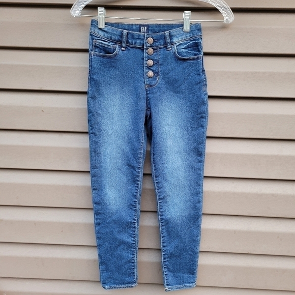 GAP Girls Regular Stretch High-Rise Jeggings - Picture 1 of 4